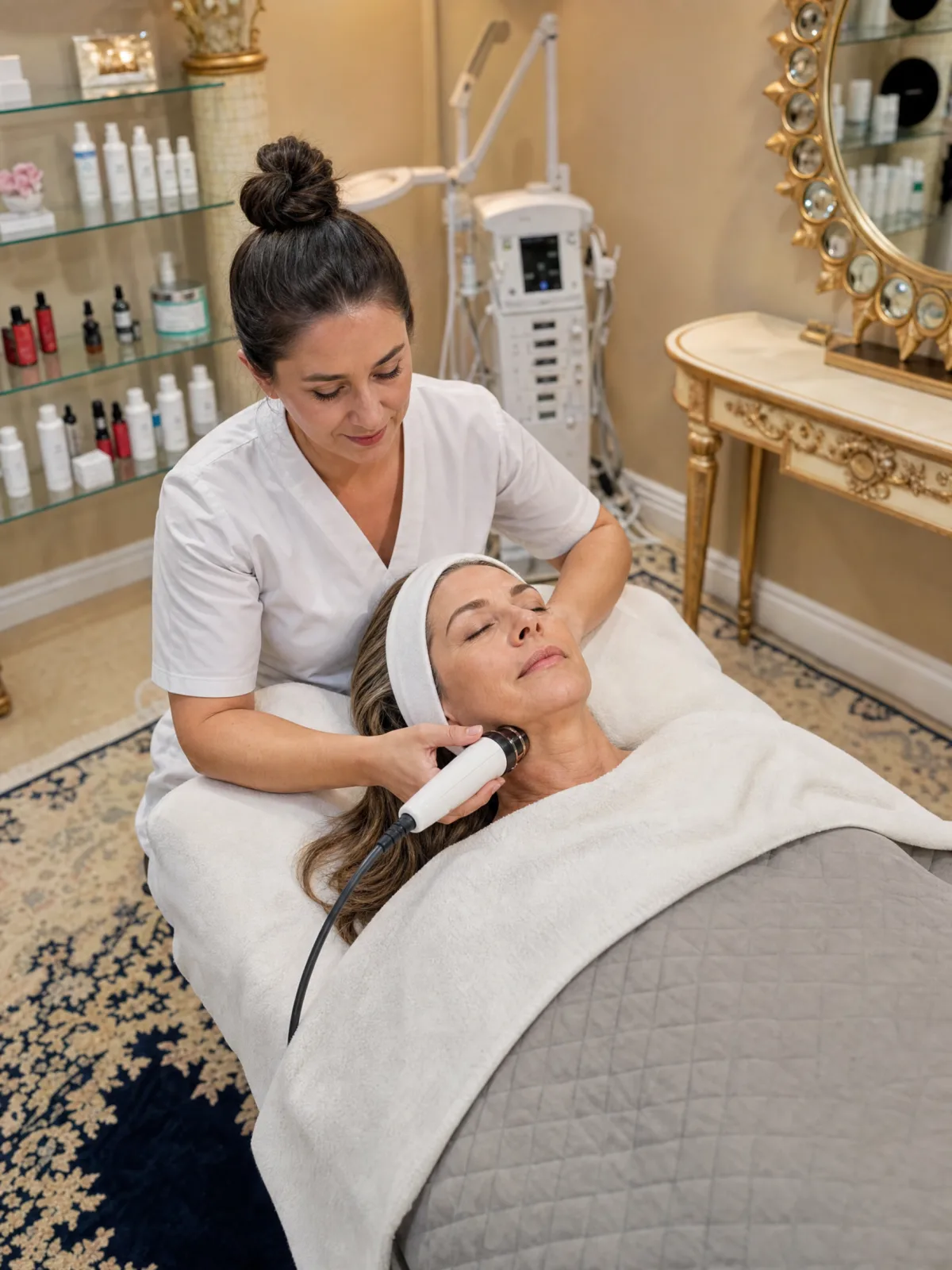 Non-Surgical Face/Neck Radio Frequency Facial at Anavaya Med Spa